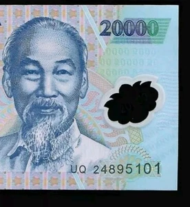 2024 year P-120 1 polymer 20,000 20.000 20000 dong Vietnam banknotes UNC - Picture 1 of 3