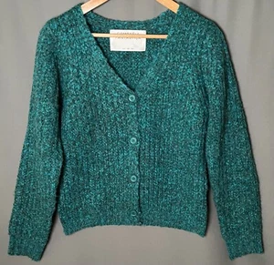 Compania Fantastica Women's M Teal Cardigan - Picture 1 of 6