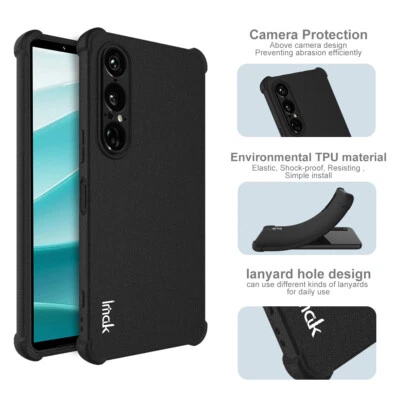 For Sony Xperia 1 VII, Phone Case Shockproof Airbag Clear Soft TPU Matte Cover - Image 1 of 4