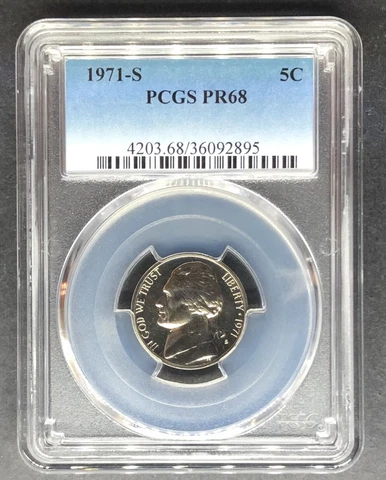 1971-S Proof Jefferson Nickel PCGS PR-68, Buy 3 Items, Get $5 Off!! Cover