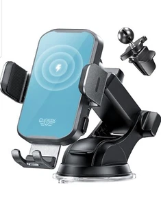 Fast Charging Phone Holder 3 in 1 Phone Mount Auto Clamping Car Accessories - Picture 1 of 1