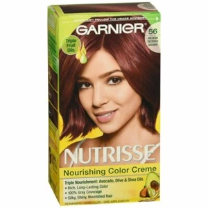 Garnier Nutrisse Nourishing Hair Color Creme Medium Reddish Brown 1 Count 3 Pack - Picture 1 of 6