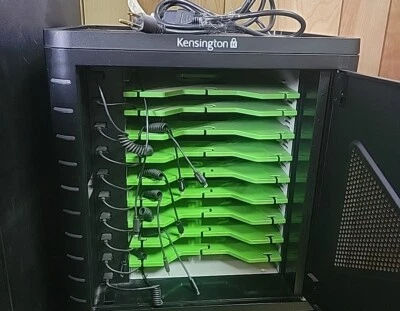 Kensington K67862AM Cabinet, 10 FREE IPad CABLES Charge & Sync 7-10" Tablets - Image 1 of 3