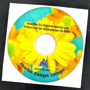 America Online Collectible Program Disc, Vintage AOL German CD "Yellow Daisy" - Bild 1 von 1