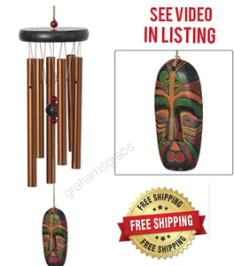 WOODSTOCK CHIMES PASSPORT WIND CHIME - MAORI 18" PCMBR SIGNATURE COLLECTION - Picture 1 of 5