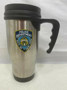 Taza de café de viaje de la policía de Nueva York taza aislante nueva con licencia oficial policía de Nueva York - Imagen 1 de 4