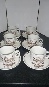 J&G Meakin Country Lane 6x Cups and saucers - Picture 1 of 3