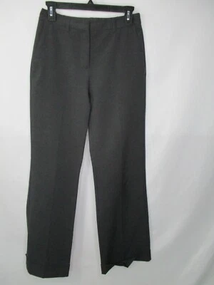 Pantalones para mujer New York Company 2 grises City elásticos pierna ancha bolsillo puño 28x32 Foto 1 de 4