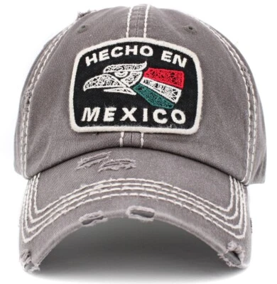 Vintage Hecho En Mexico Hats Distressed Washed Baseball Cap Dad Hat - Image 1 of 3