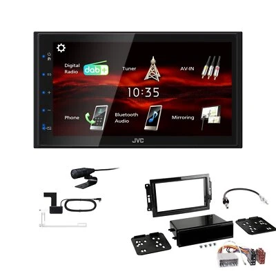 JVC Bluetooth 2DIN DAB+ Autoradio für Chrysler 300C 2004-2007 schwarz - Bild 1 von 4