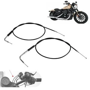 Motorcycle 0.9M Throttle Clutch Cable For Harley Sportster XL883 XL1200 1996-15 - Picture 1 of 10