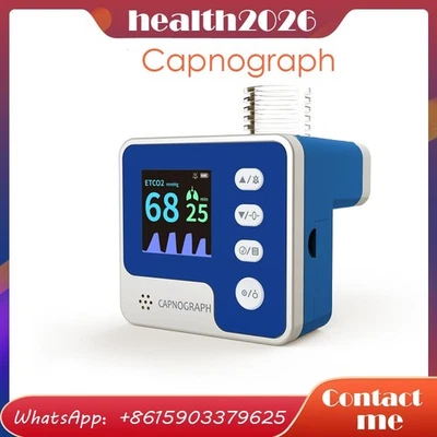 Capnógrafo de marea final convencional ETCO2 monitor de alarma de respiración uso humano Foto 1 de 4