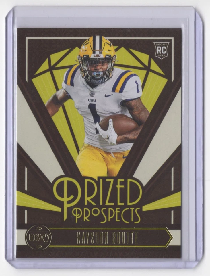 -2023 Panini Legacy Prized Prospects Kayshon Boutte Rookie New England Patriots - Image 1 of 2