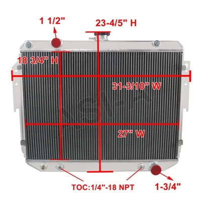3-рядный радиатор для 79–03 Dodge B150 B250 B350 RAM 1500 2500 3500 Van V8 - Изображение 1 из 4