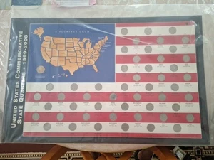 United States Commemorative 50 State Quarter 1999-2008 Collectors Album Full Set - Picture 1 of 5
