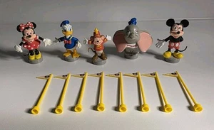 Lot figurines vintage Disney Mickey Mouse Minnie Dumbo Donald Timothy Cake Topper - Photo 1/8