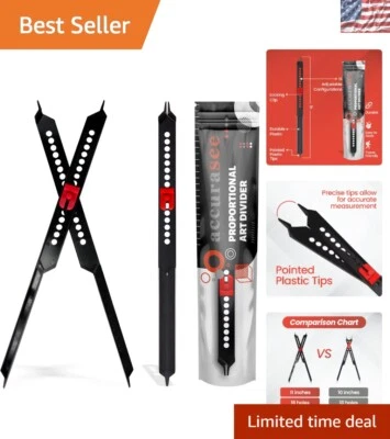 Divisor proporcional mejorado de 11 pulgadas - Herramienta de medición esencial para artistas Foto 1 de 4