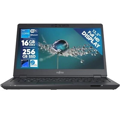 PC Portatile Notebook Laptop Fujitsu 13.3" FHD i5 11th Ram 16GB SSD 256GB Win11 - Immagine 1 di 4