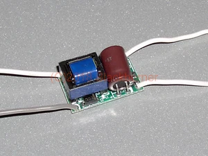 3W LED Corriente Constante Mini Fuente de Alimentación Transformador Driver (100-240V) DC 12V con Cable - Imagen 1 de 2