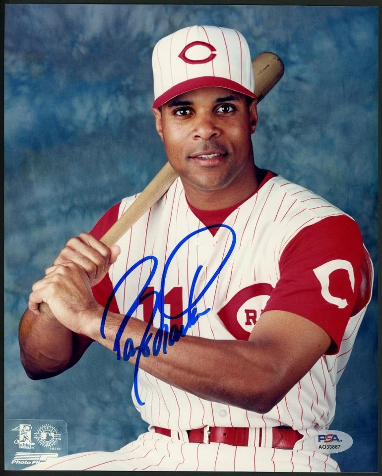 BARRY LARKIN signed 8x10 photo (REDS - autograph) HOF - PSA/DNA cert! - Image 1 of 1