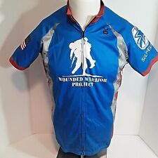 Vomax Wounded Warrior Project Cycling Jersey Women's Size XL US Flag logo