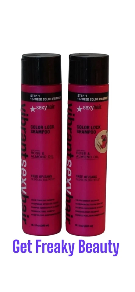 2 PACK. 10.1 oz. Vibrant Sexy Hair Color Lock Shampoo. 300ml. NEW. FREE SHIPPING