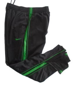 Nike Basketball Track Pants Mens Size M Black/Green - Picture 1 of 7