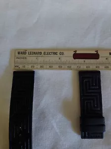 Authentic Versace Black Calf Leather Wristwatch Band NWT - Picture 1 of 4