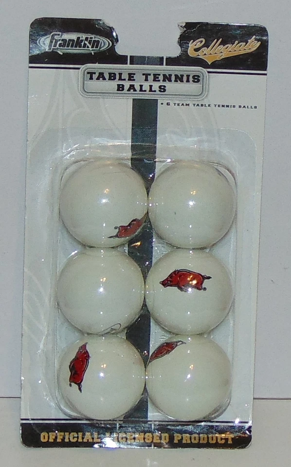 Franklin Collegiate Table Tennis Balls Arkansas Razorbacks sealed beer pong - Image 1 of 1