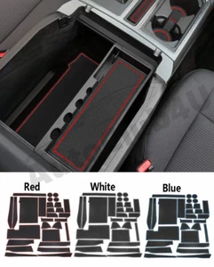 Anti-dust Non-slip Gate Slot Pad Cup Holder Inserts Mat for F-150 F150 2015 2016 - Picture 1 of 31