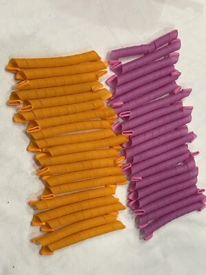39Pcs Spiral Hair Curlers Premium Quality Ringlets Heat less Rollers Plus Tool - Image 1 of 4