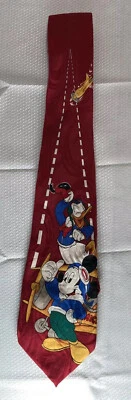 Corbata Mickey Mouse Pato Donald Disney Ilimitada 100 % Seda Hombre Mujer De Colección  Foto 1 de 4