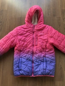 Eddie Bauer Kids Deer Harbor Reversible Hooded Jacket Pink/Purple SZ L 14/16 NR! - Picture 1 of 6