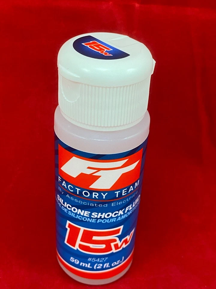 TEAM ASSOCIATED 15 wt WEIGHT SILICONE SHOCK OIL FLUID 5427  traxxas rc10 losi  B - Image 1 of 1