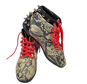Melody Ehsani x Reebok Love Tenis Piel de Serpiente Con Picos Para Mujer Talla 7 Botas Zapatos - Imagen 1 de 9