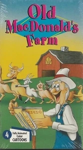 NEW Sealed Old MacDonald's Farm VHS Collection 4 Vintage Animated Color Cartoons - Picture 1 of 3