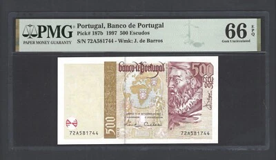 Portugal 500 Escudos 1997 P187b Uncirculated Grade 66 - Image 1 of 2
