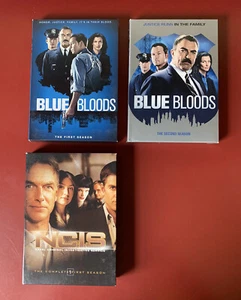 BLUE BLOODS Season 1 + 2 One Two First Second DVD Lot Set Tom Selleck + NCIS DVD - Picture 1 of 6