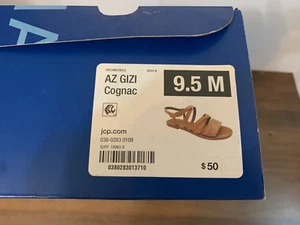 Women's Arizona Gizi Strap Sandals Cognac Size 9.5 - Picture 1 of 8