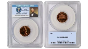 1962 Lincoln Cent 1C PCGS PR68RD - Picture 1 of 1