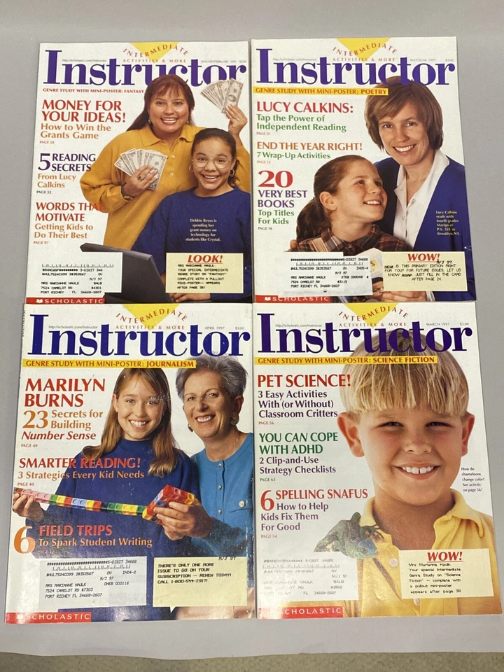 Revista Instructor Edición Trasera LOTE 1997 Maestro Hogar Escuela Escolástica Aula Foto 1 de 1