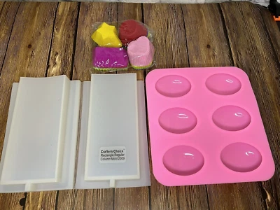 NEW - 3 Different Types of Silicone Molds for Soaping, Baking, or Crafting - Image 1 of 4