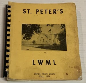 Vtg St. Peter’s Lutheran Women’s Missionary League Cookbook Sawyer North Dakota - Bild 1 von 24