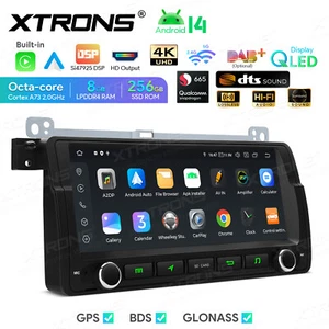 CarPlay DTS 8.8" Android 14 8+256GB Car Stereo Radio GPS For BMW E46 M3 Rover MG - Picture 1 of 21