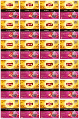 24 cajas de bolsas piramidales de seda sabor té negro LIPTON FOREST FRUITS 30 g 1,05 oz Foto 1 de 4