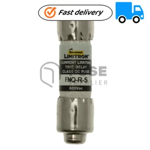 1 pieza nuevo fusible de retardo de tiempo serie Eaton Bussmann 5A 600V FNQ-R-5 - Imagen 1 de 4