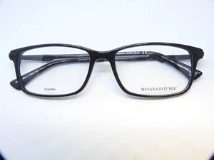 BANANA REPUBLIC Bernard 807 Black 56/16 145 Rectangular Frames BRAND NEW - Picture 1 of 11
