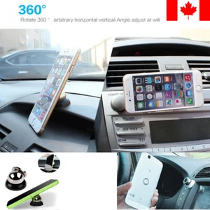 Support de téléphone portable de voiture magnétique monture tableau de bord 360° rotatif pour iPhone, Samsung, etc. - Photo 1 sur 8