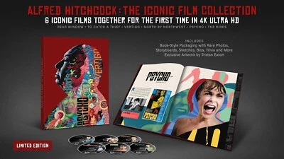 Alfred Hitchcock The Iconic Film Collection 4K UHD Blu-ray  NEW - Image 1 of 4