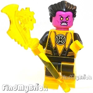 BM142 Lego DC Super Hero Sinesto Minifigure with Weapon - Yellow 76025 - NEW - Picture 1 of 3